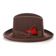 Load image into Gallery viewer, Ferrecci Premium Brown Godfather Hat - Ferrecci USA 
