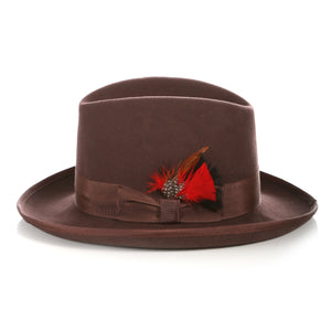 Ferrecci Premium Brown Godfather Hat - Ferrecci USA 