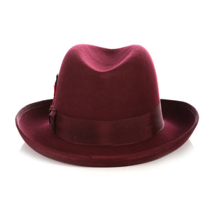 Ferrecci Premium Burgundy Godfather Hat - Ferrecci USA 