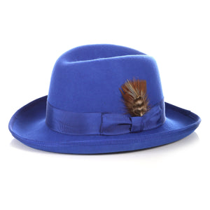 Ferrecci Premium Royal Blue Godfather Hat - Ferrecci USA 