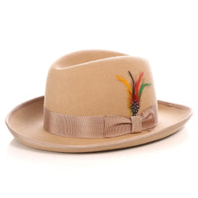 Load image into Gallery viewer, Ferrecci Premium Tan Godfather Hat - Ferrecci USA 
