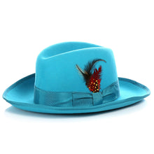 Load image into Gallery viewer, Ferrecci Premium Turquoise Godfather Hat - Ferrecci USA 
