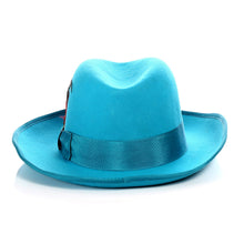 Load image into Gallery viewer, Ferrecci Premium Turquoise Godfather Hat - Ferrecci USA 
