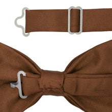 Load image into Gallery viewer, Gia Brown Satine Adjustable Bowtie - Ferrecci USA 
