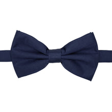 Load image into Gallery viewer, Gia Navy Blue Satine Adjustable Bowtie - Ferrecci USA 
