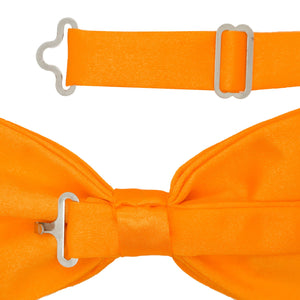 Gia Orange Satine Adjustable Bowtie - Ferrecci USA 