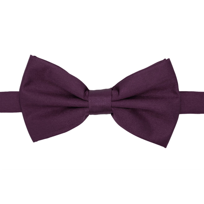 Gia Purple Satine Adjustable Bowtie - Ferrecci USA 