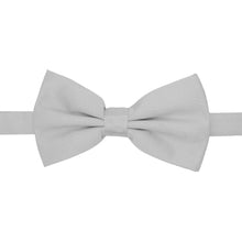 Load image into Gallery viewer, Gia Silver Satine Adjustable Bowtie - Ferrecci USA 
