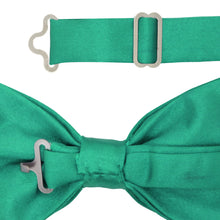 Load image into Gallery viewer, Gia Teal Satine Adjustable Bowtie - Ferrecci USA 
