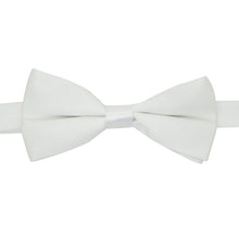 Load image into Gallery viewer, Gia White Satine Adjustable Bowtie - Ferrecci USA 
