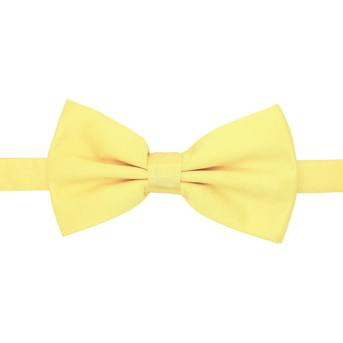 Gia Yellow Satine Adjustable Bowtie - Ferrecci USA 