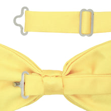 Load image into Gallery viewer, Gia Yellow Satine Adjustable Bowtie - Ferrecci USA 
