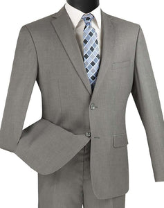 Men's Ultra Slim Fit suit 2 Piece-color Gray