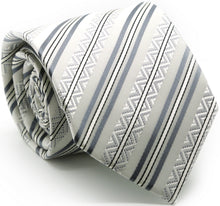 Load image into Gallery viewer, Premium Ziggy Striped Ties - Ferrecci USA 
