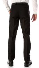 Load image into Gallery viewer, Ferrecci Men&#39;s Halo Black Slim Fit Flat-Front Dress Pants - Ferrecci USA 
