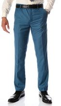 Load image into Gallery viewer, Ferrecci Men&#39;s Halo Teal Slim Fit Flat-Front Dress Pants - Ferrecci USA 
