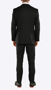 Hart Black Slim Fit 2 Piece Suit - Ferrecci USA 