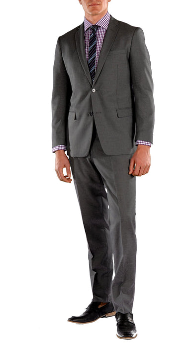 Hart Charcoal Slim Fit 2 Piece Suit - Ferrecci USA 