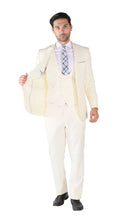 Load image into Gallery viewer, Hart 3pc Slim Fit Winter White Suit - Ferrecci USA 
