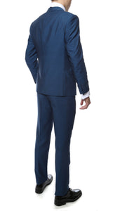 Hudson Indigo Blue Slim Fit 2 Piece Suit - Ferrecci USA 