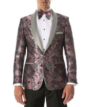 Load image into Gallery viewer, Men&#39;s Hugo Rose Floral Modern Fit Shawl Collar Tuxedo Blazer - Ferrecci USA 
