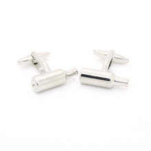 Load image into Gallery viewer, Silvertone Bottle Cuff Links With Jewelry Box - Ferrecci USA 
