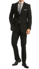 Load image into Gallery viewer, PL1969 Mens Black Slim Fit 2pc Suit - Ferrecci USA 
