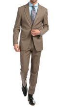 Load image into Gallery viewer, Mason Sand Men&#39;s Premium 2 Piece Wool Slim Fit Suit - Ferrecci USA 
