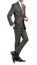 Load image into Gallery viewer, Mason Heather Grey Men&#39;s Premium 2 Piece Wool Slim Fit Suit - Ferrecci USA 
