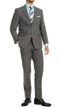 Load image into Gallery viewer, PL1969 Mens Heather Grey Slim Fit 2pc Suit - Ferrecci USA 
