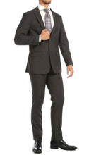 Load image into Gallery viewer, Windsor Charcoal Slim Fit 2 Piece Suit - Ferrecci USA 

