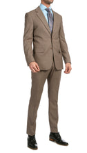 Load image into Gallery viewer, Mason Sand Men&#39;s Premium 2 Piece Wool Slim Fit Suit - Ferrecci USA 
