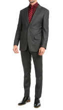 Load image into Gallery viewer, Mason Charcoal Men&#39;s Premium 2 Piece Wool Slim Fit Suit - Ferrecci USA 

