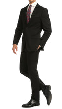 Load image into Gallery viewer, Windsor Black Slim Fit 2 Piece Suit - Ferrecci USA 
