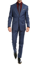 Load image into Gallery viewer, Mason Slate Men&#39;s Premium 2 Piece Wool Slim Fit Suit - Ferrecci USA 
