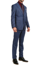 Load image into Gallery viewer, Mason Slate Men&#39;s Premium 2 Piece Wool Slim Fit Suit - Ferrecci USA 
