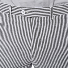 Load image into Gallery viewer, Premium Comfort Cotton Slim Black Seersucker 2 Piece Suit - Ferrecci USA 
