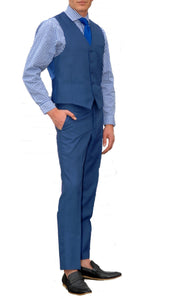 JAX new Blue Slim Fir 3 Piece Suit - Ferrecci USA 