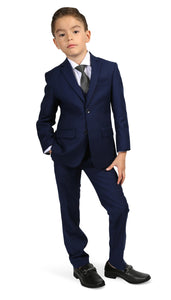 Ferrecci Boys JAX JR 5pc Suit Set Navy - Ferrecci USA 