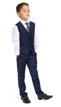 Load image into Gallery viewer, Ferrecci Boys JAX JR 5pc Suit Set Navy - Ferrecci USA 
