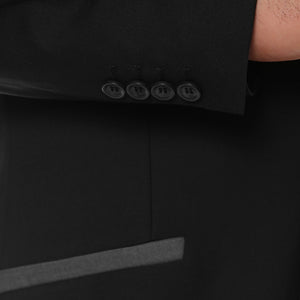 The JerseyBoy Black Grey Slim Fit Mens Blazer - Ferrecci USA 