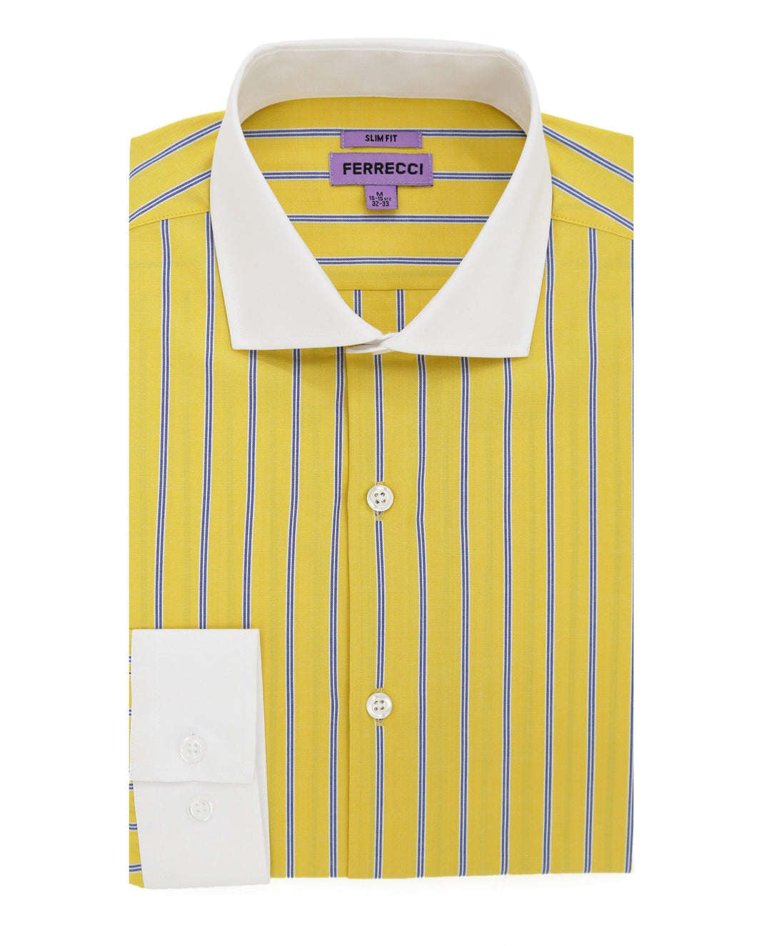 The Kingsley Slim Fit Cotton Dress Shirt - Ferrecci USA 