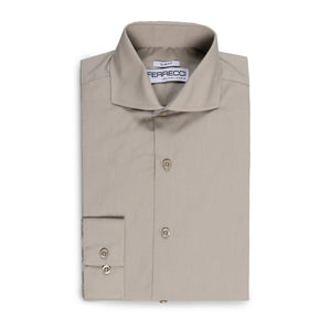 Leo Grey Mens Slim Fit Cotton Shirt - Ferrecci USA 