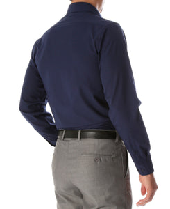 Leo Navy Mens Slim Fit Shirt - Ferrecci USA 