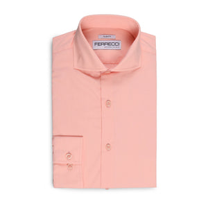 Leo Pink Mens Slim Fit Cotton Shirt - Ferrecci USA 