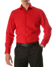 Load image into Gallery viewer, Leo Red Mens Slim Fit Cotton Shirt - Ferrecci USA 
