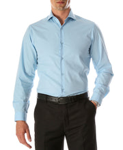 Load image into Gallery viewer, Leo Sky Blue Mens Slim Fit Cotton Shirt - Ferrecci USA 
