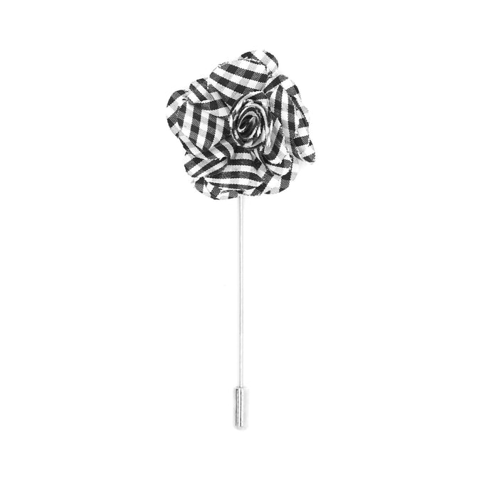 Lois 10 Black White Lapel Pin - Ferrecci USA 