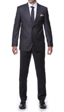 Load image into Gallery viewer, Lincoln Charcoal 2Piece Slim Fit Plaid Suit - Ferrecci USA 
