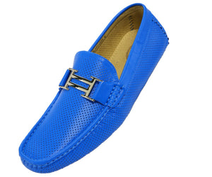 Men's Royal Perforated Smooth Driving  Moccasin/Loafers Shoes
